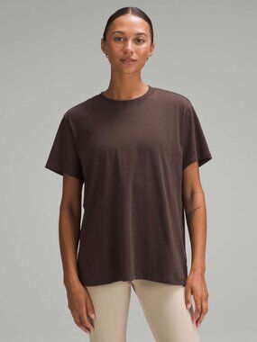 Lululemon All Yours Cotton T-Shirt Espresso Size 12